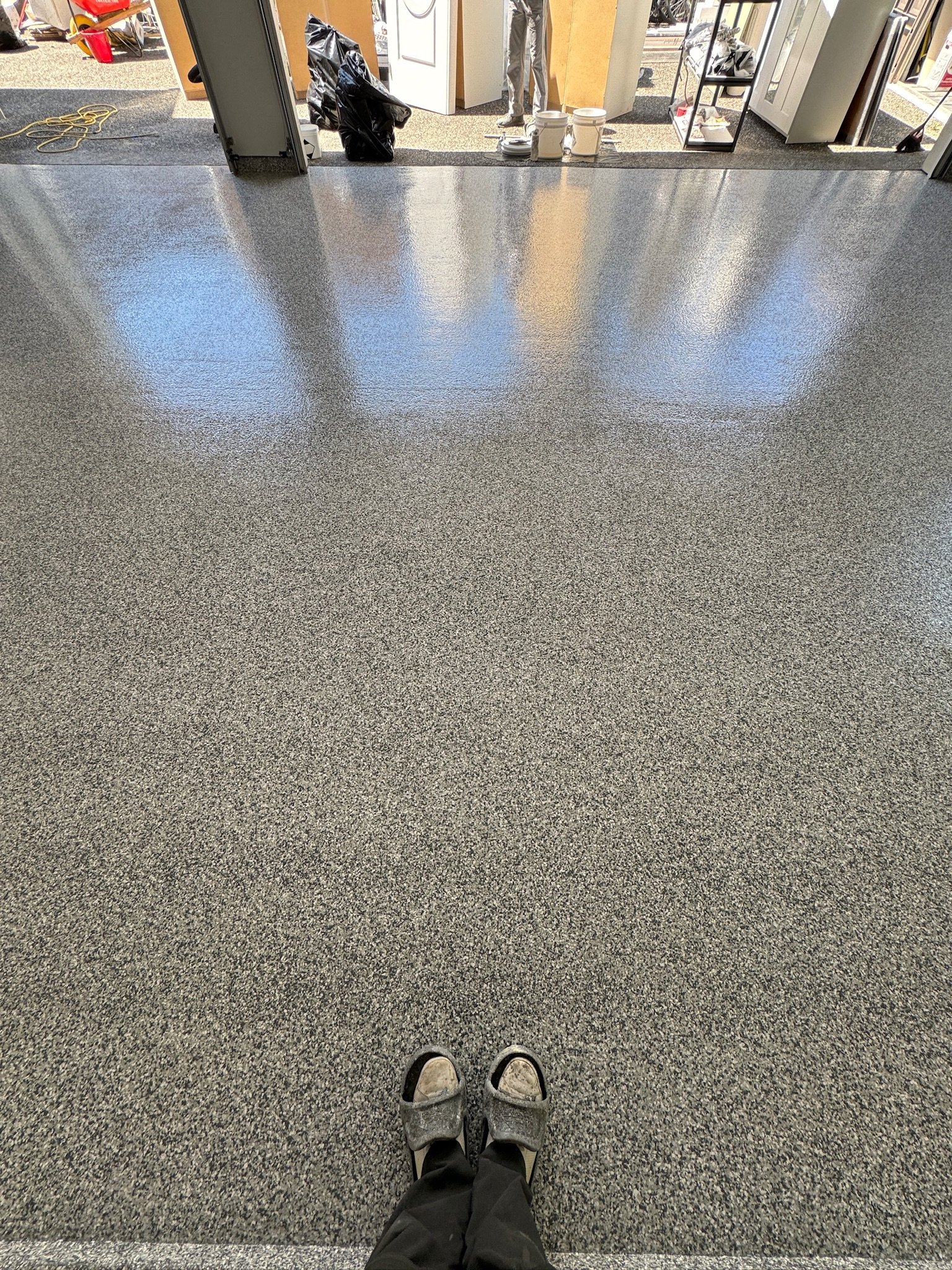 Epoxy floor finish — Burnaby, BC