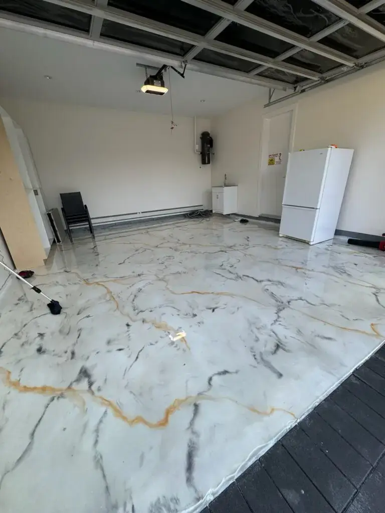 Metallic epoxy
