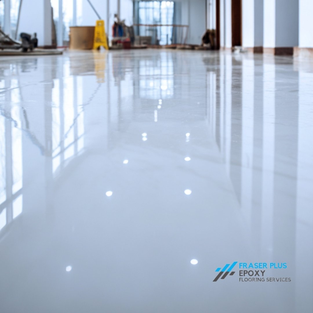self-leveling epoxy flooring in vancouver fraser plus epoxy